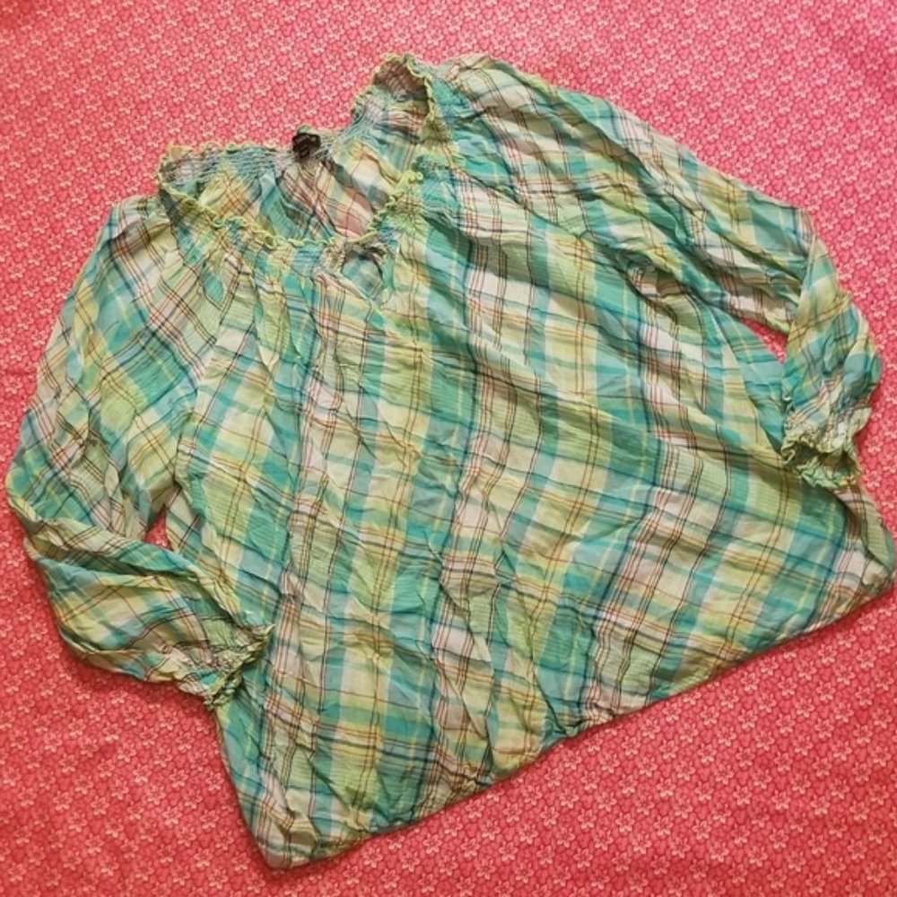Lane Bryant light weight long sleeve blouse.